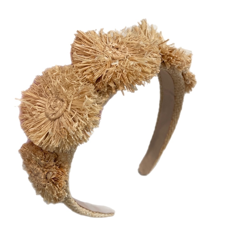 NWOT J.Crew Raffia Flower Headband.